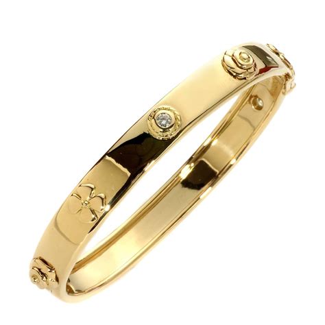 chanel gold bangle bracelet|chanel gold bracelet with diamonds.